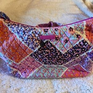 Quilted Patchwork Shoulder Bag/ cross bodyPink. Modern medley patchwork